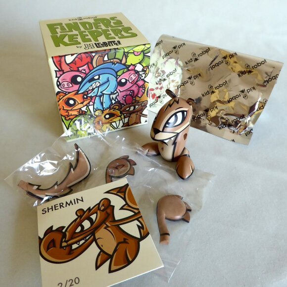 Kidrobot Other - NEW 2007 KIDROBOT FINDERS KEEPERS SHERMIN SQUIRREL 2/20 DESIGNER VINYL FIGURE